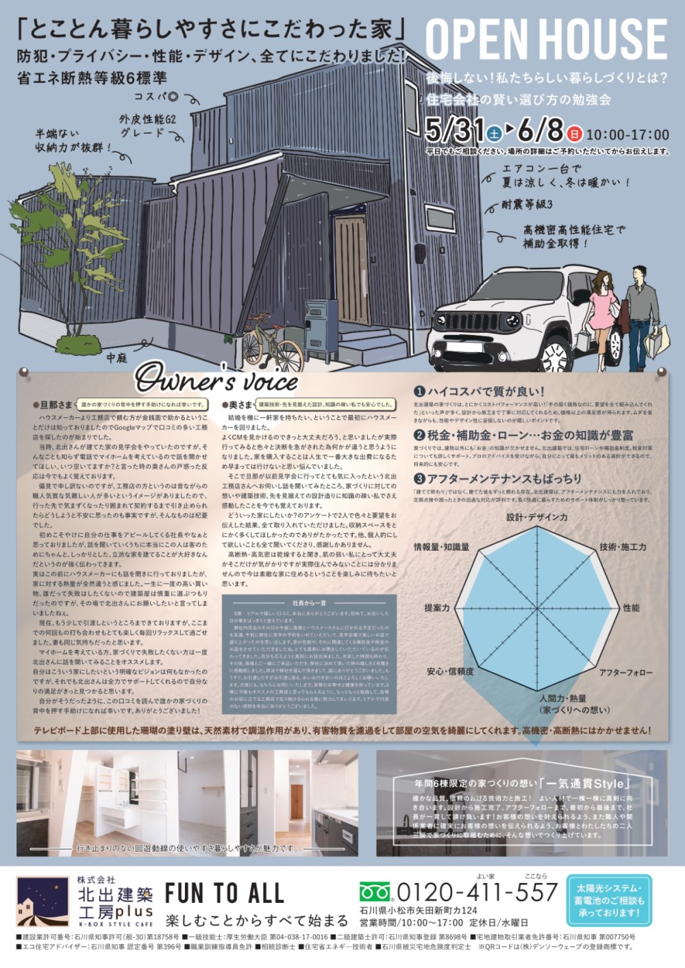 とことん暮らしやすさにこだわった家