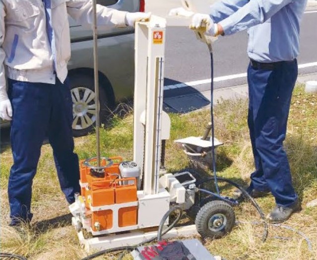 強い家づくりのために全棟に地盤調査を実施