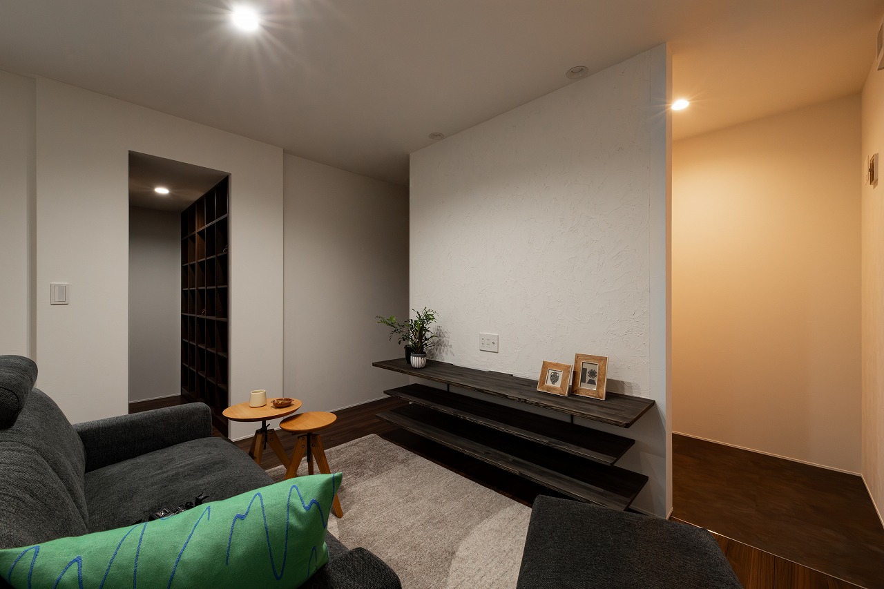 L字型の中庭のある平屋13